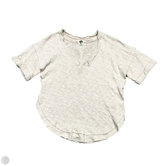 Top Short Sleeve By We The Free In Cream, Size: S