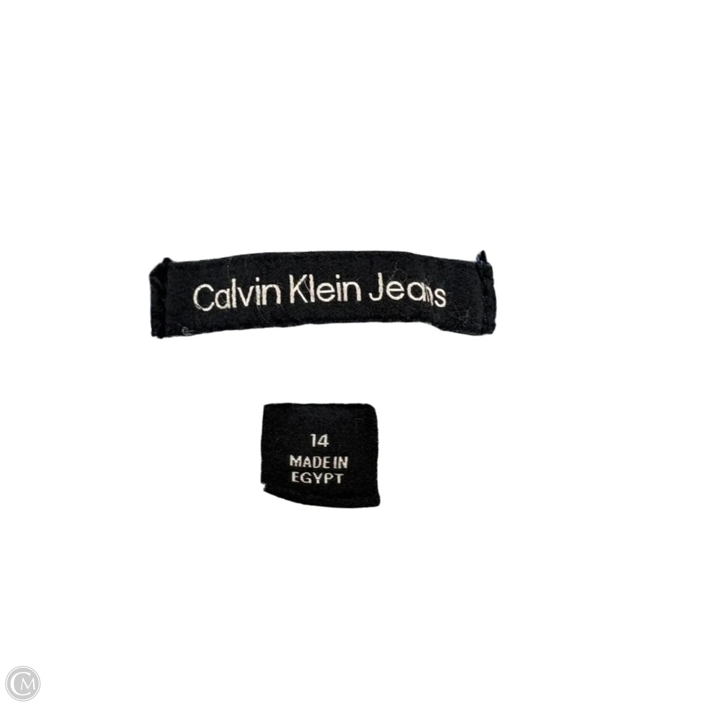 Jeans Straight By Calvin Klein In Blue Denim, Size: 14