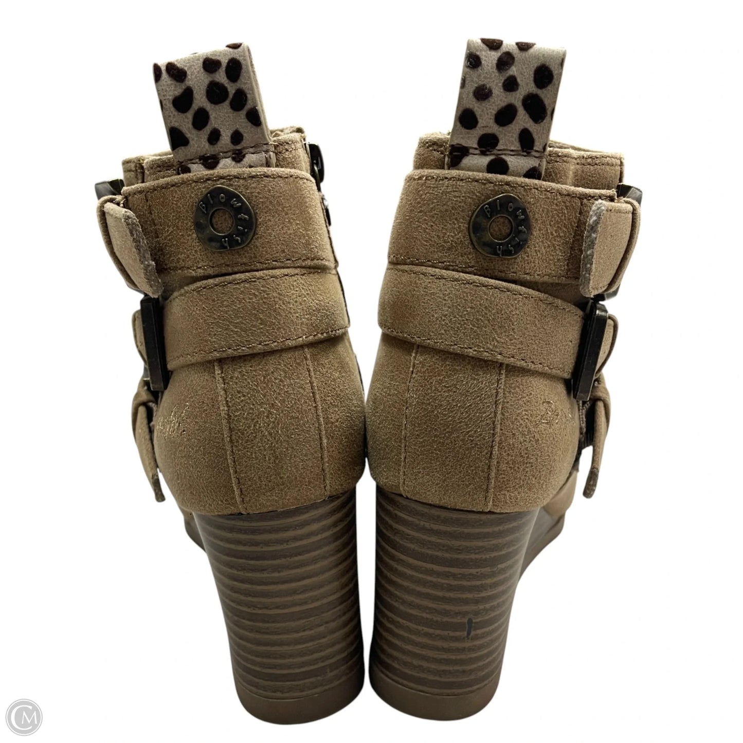 Boots Ankle Heels By Blowfish In Tan, Size: 7
