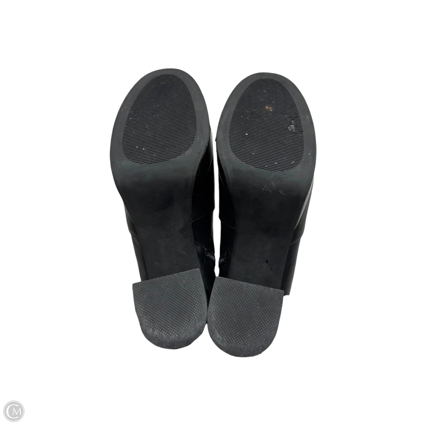 Boots Ankle Heels In Black, Size: 7.5