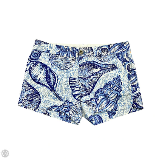 Shorts Designer By Lilly Pulitzer In Blue & White, Size: 12