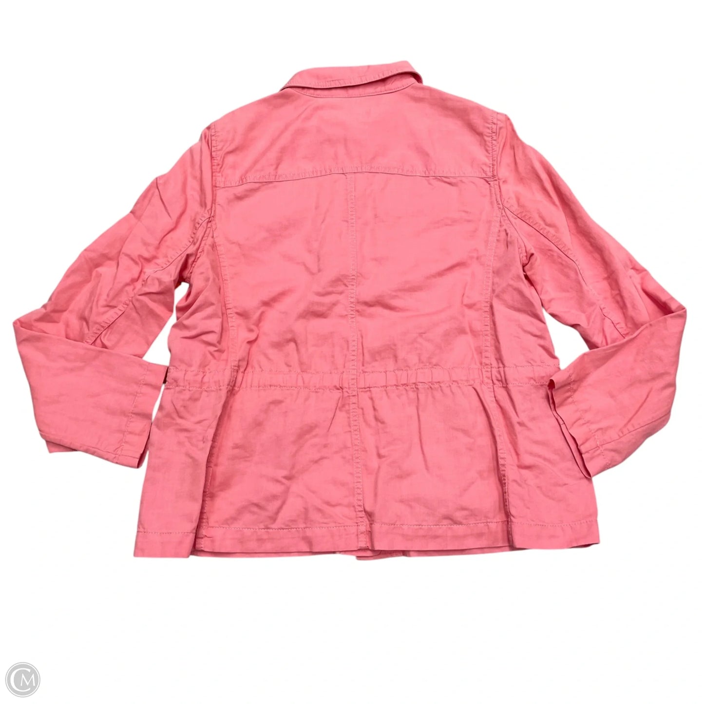 Jacket Shirt By Talbots In Pink, Size: L