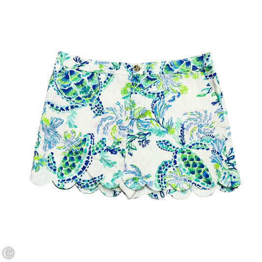 Skort Designer By Lilly Pulitzer In Blue & Green, Size: 14