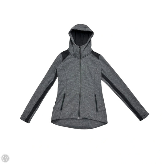 Athletic Jacket By Athleta In Black & Grey, Size: Xs