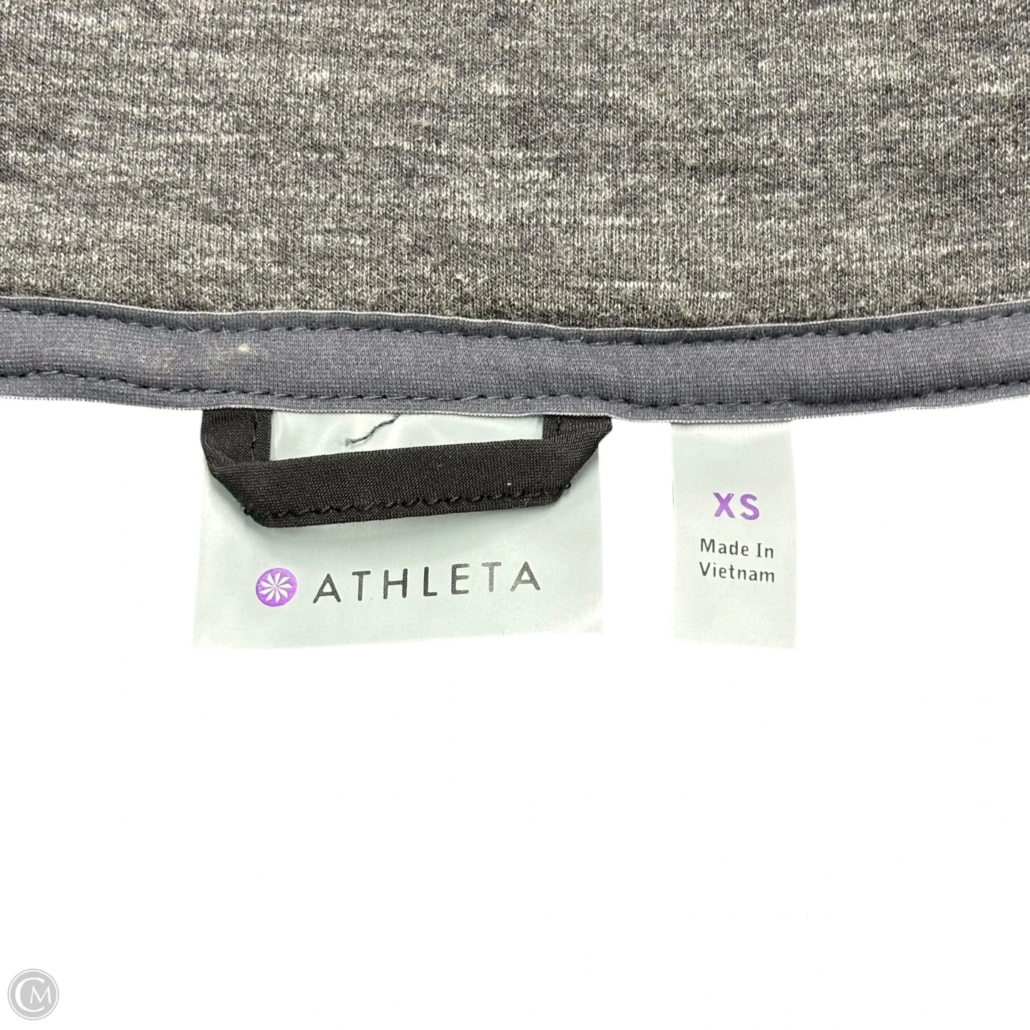 Athletic Jacket By Athleta In Black & Grey, Size: Xs