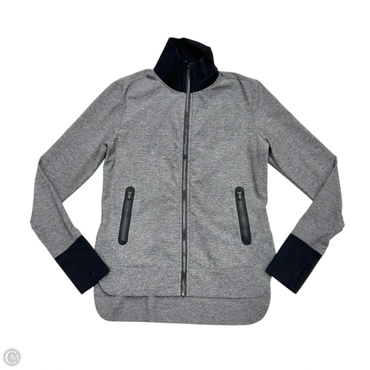 Athletic Jacket By Athleta x Derek Lam In Black & Grey, Size: Xs