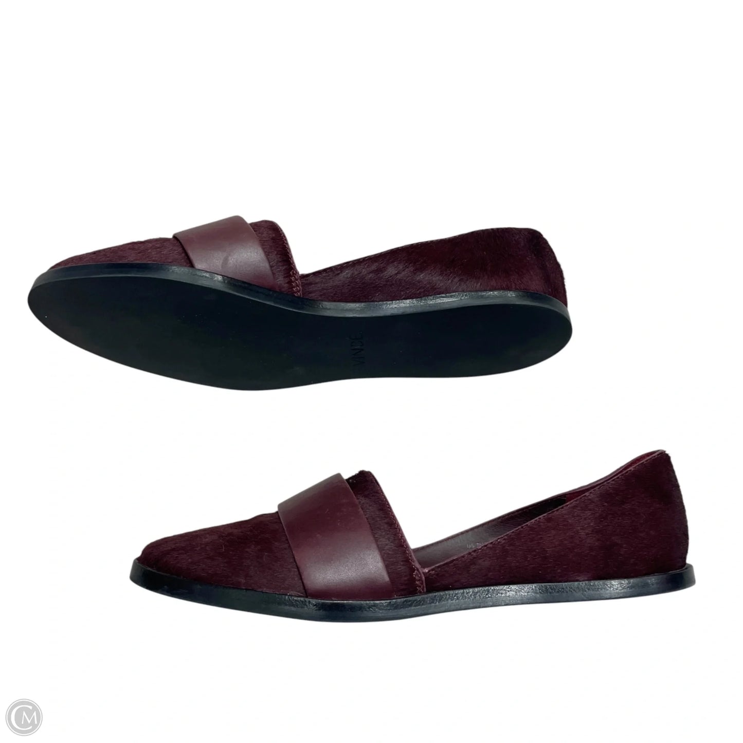 Shoes Flats By Vince In Maroon, Size: 7