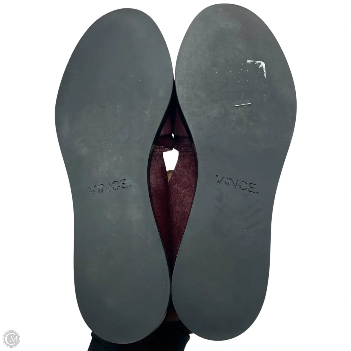 Shoes Flats By Vince In Maroon, Size: 7
