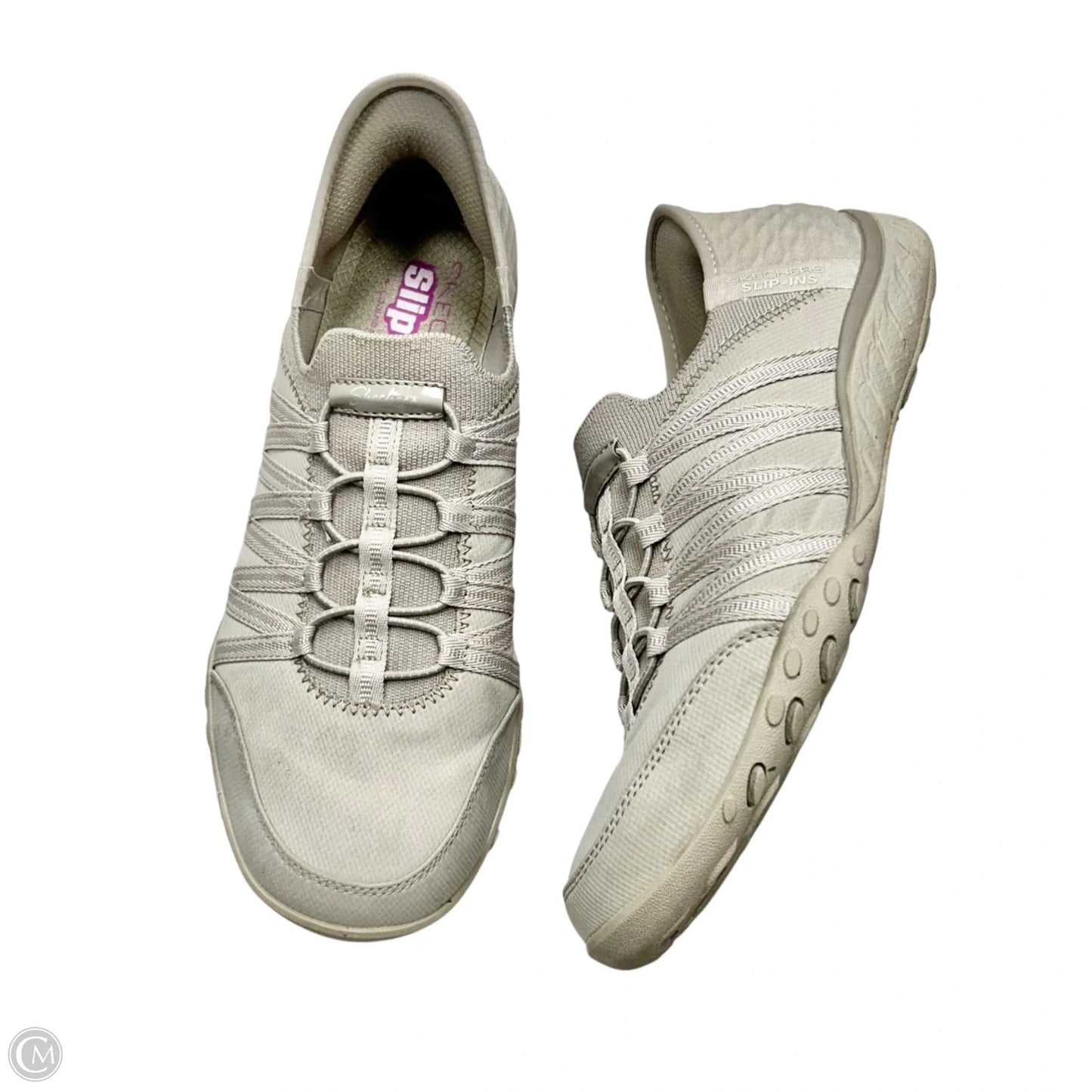 Shoes Athletic By Skechers In Tan, Size: 9.5