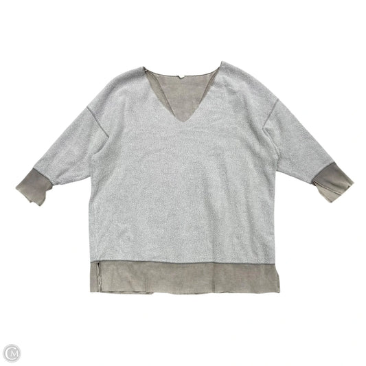 Sweatshirt Crewneck By Free People In Grey, Size: M
