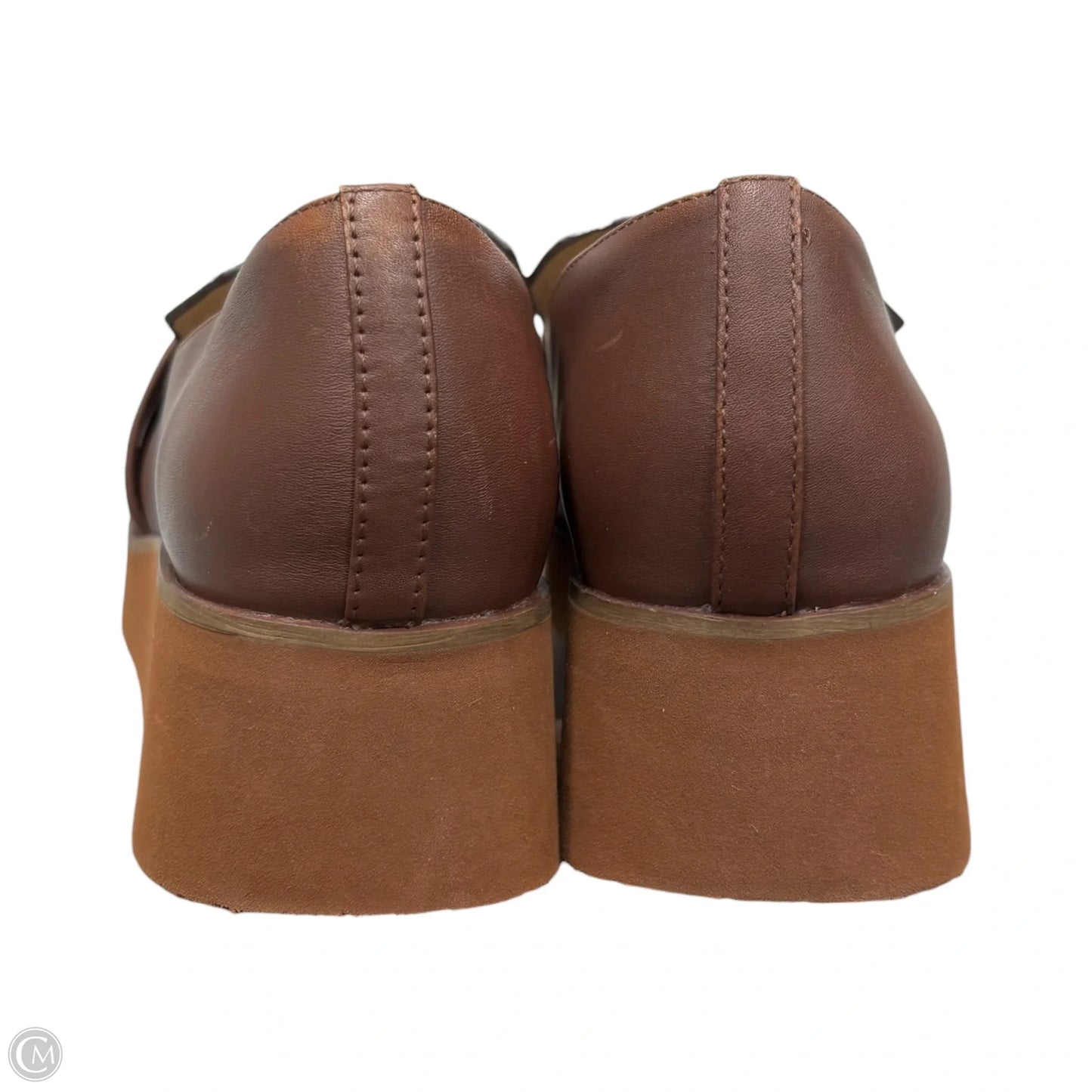 Shoes Heels Platform By Nakedfeet In Brown, Size: 9