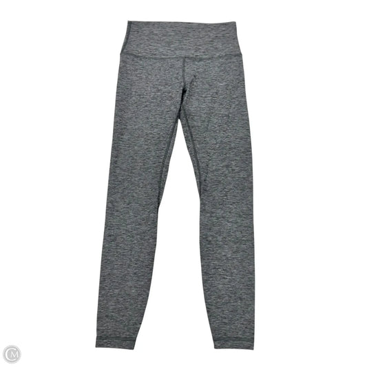 Athletic Leggings By Lululemon In Grey, Size: 8