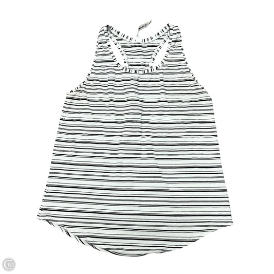 Athletic Tank Top By Lululemon In Black & White, Size: S