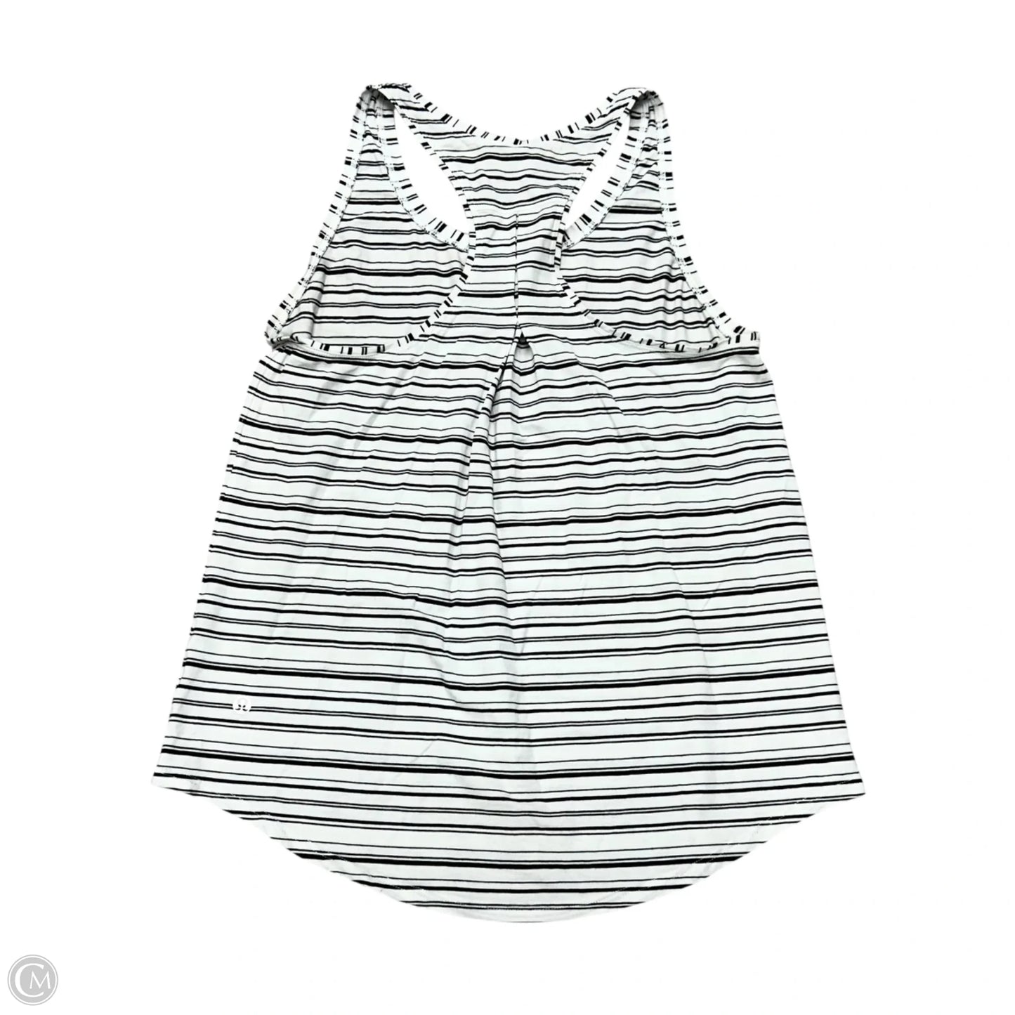 Athletic Tank Top By Lululemon In Black & White, Size: S