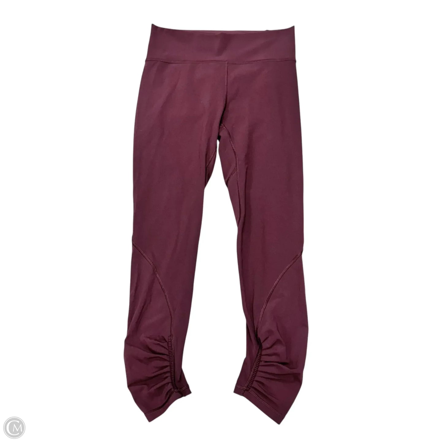 Athletic Leggings By Lululemon In Maroon, Size: 8