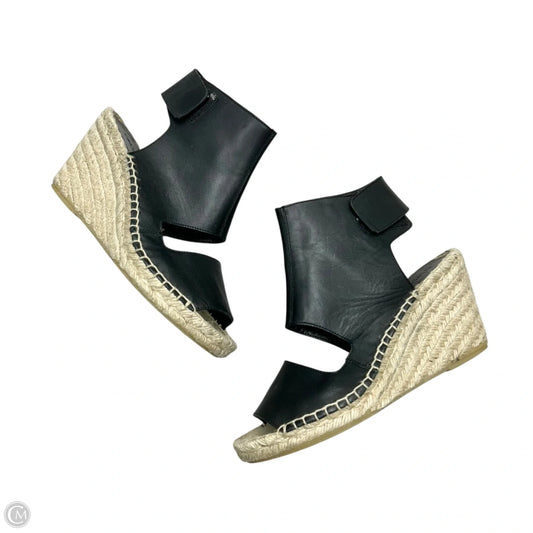 Sandals Heels Platform By Vince In Black & Tan, Size: 8