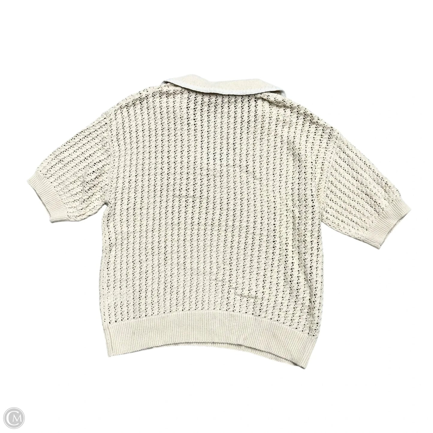 Sweater Short Sleeve By Elie Tahari In Tan, Size: L