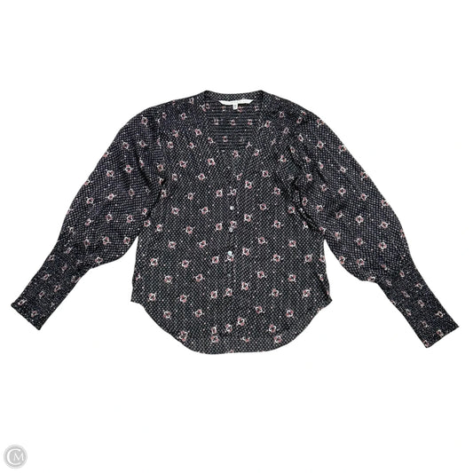 Blouse Long Sleeve By Veronica Beard In Floral Print, Size: Xs