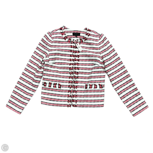 Blazer By Talbots In Pink & White, Size: M