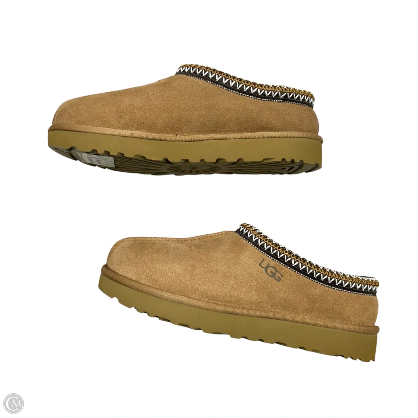Slippers Designer By Ugg In Tan, Size: 9