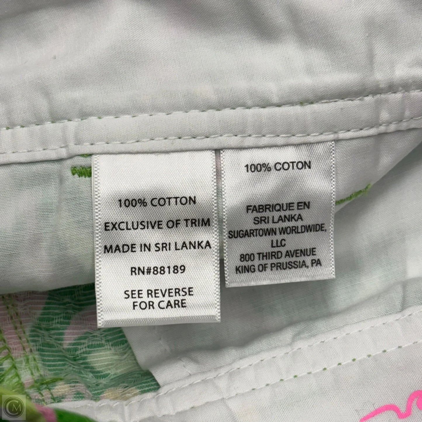 Shorts By Lilly Pulitzer In Green & Pink, Size: 2