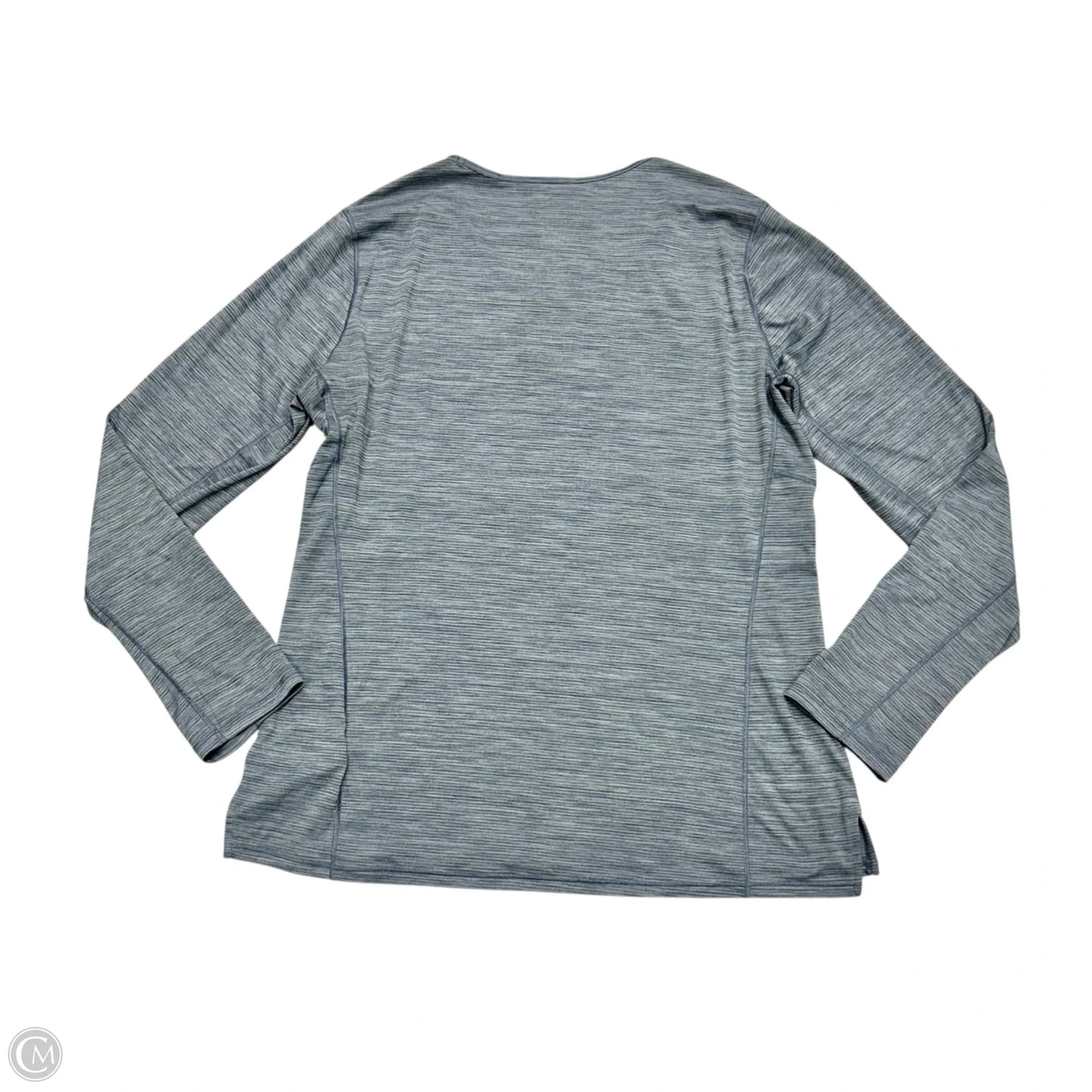 Athletic Top Long Sleeve Collar By Patagonia In Grey, Size: L