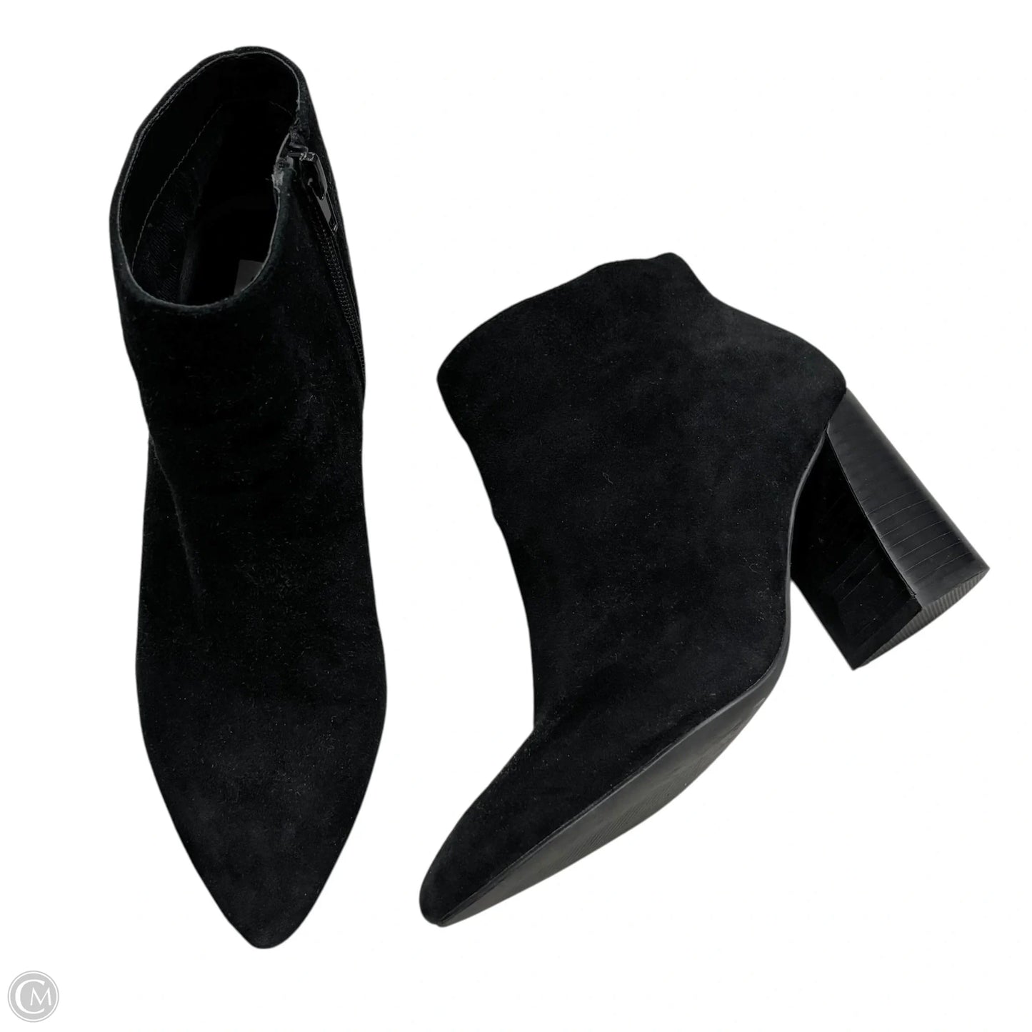 Boots Leather By Steve Madden In Black, Size: 6.5