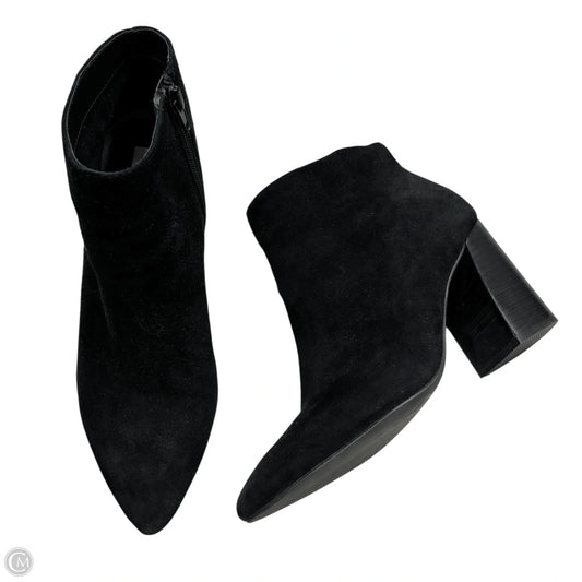 Boots Leather By Steve Madden In Black, Size: 6.5