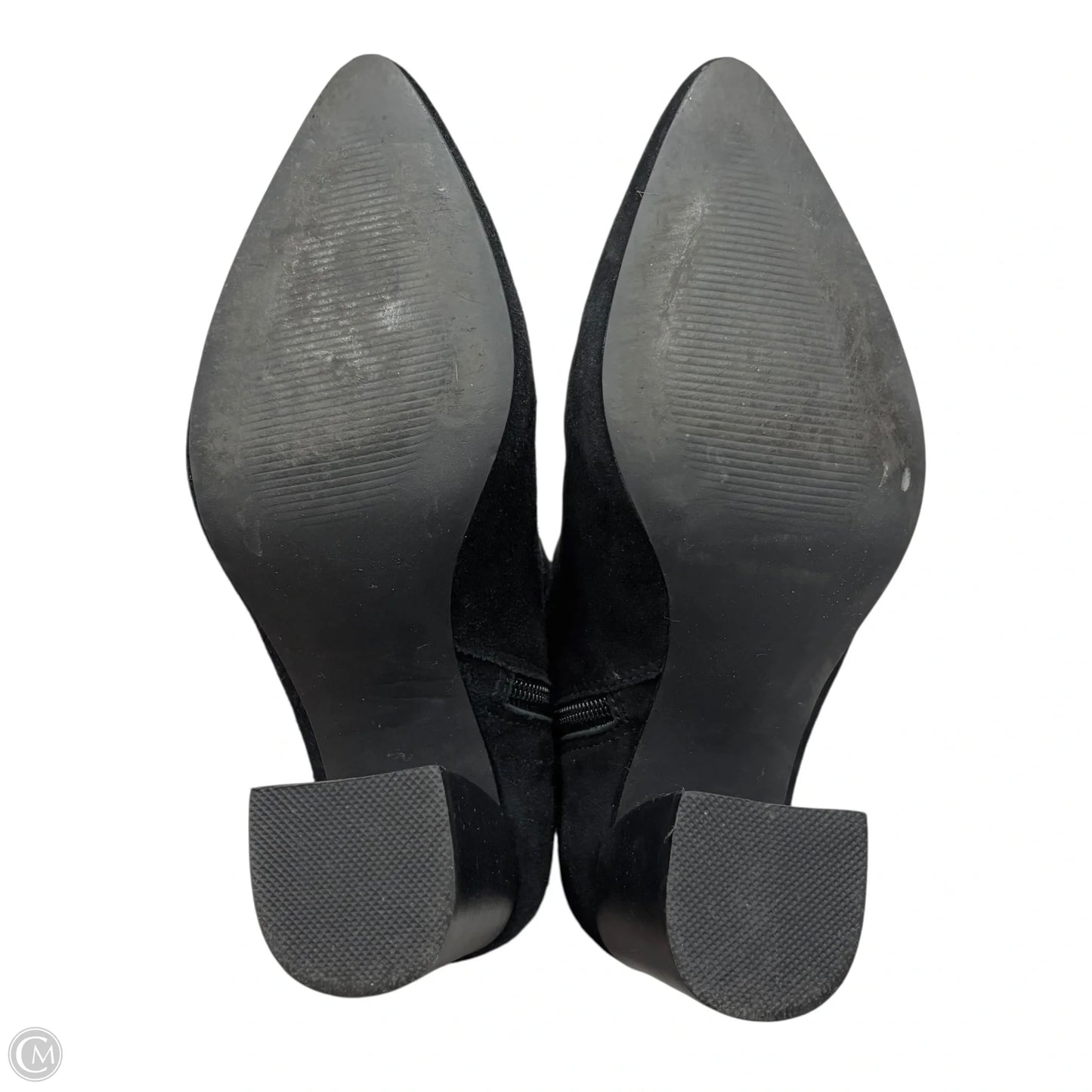 Boots Leather By Steve Madden In Black, Size: 6.5