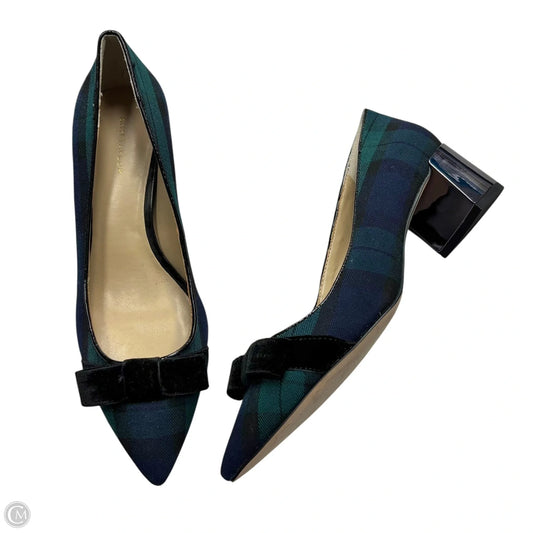 Shoes Heels Block By Ann Taylor In Plaid Pattern, Size: 6.5