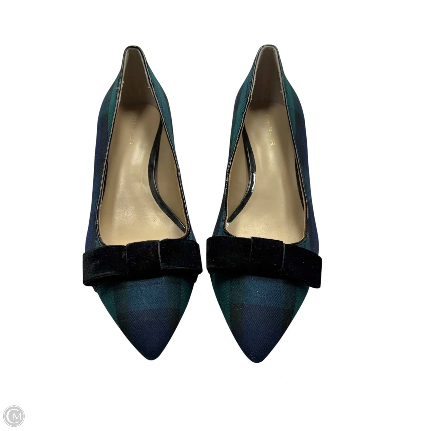 Shoes Heels Block By Ann Taylor In Plaid Pattern, Size: 6.5