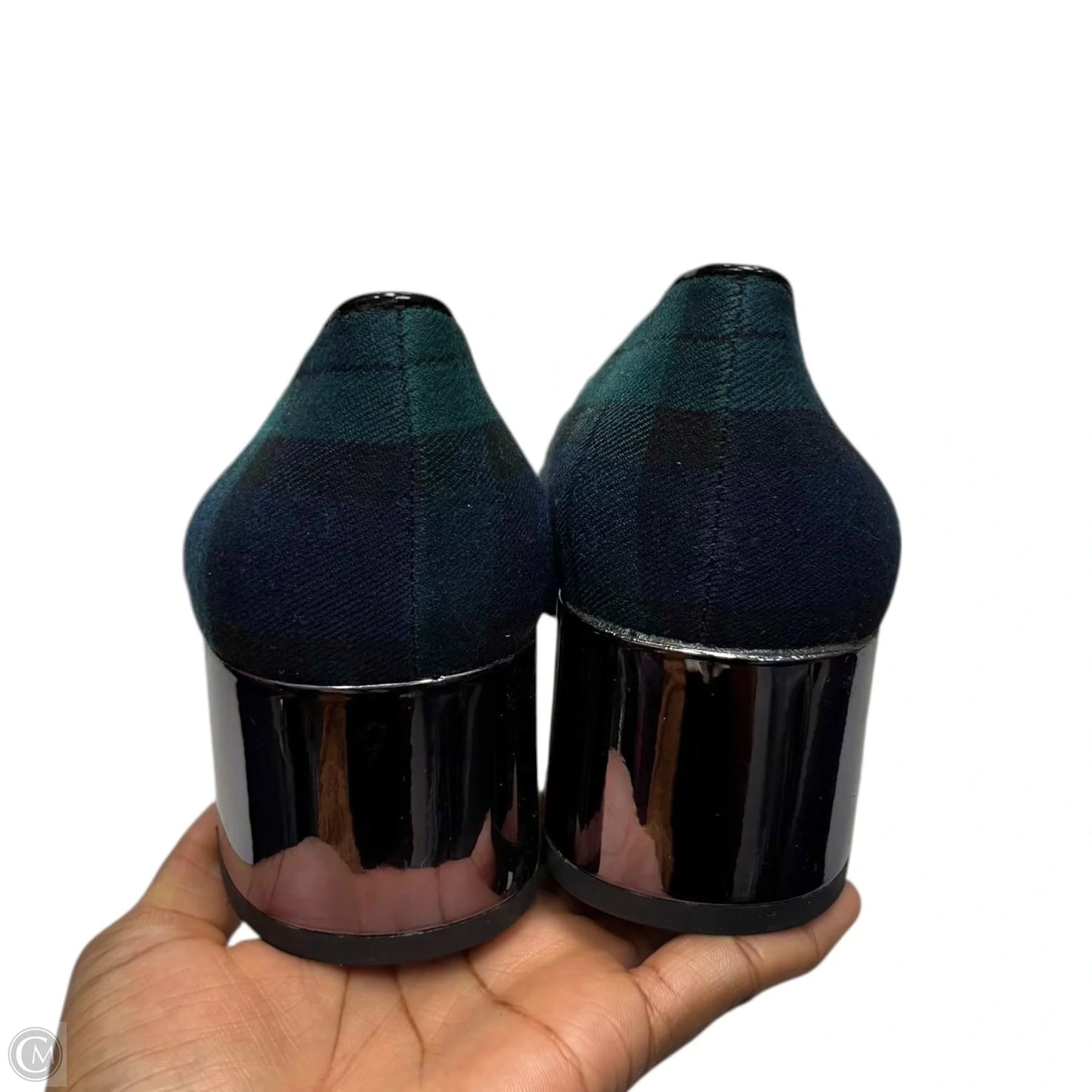 Shoes Heels Block By Ann Taylor In Plaid Pattern, Size: 6.5