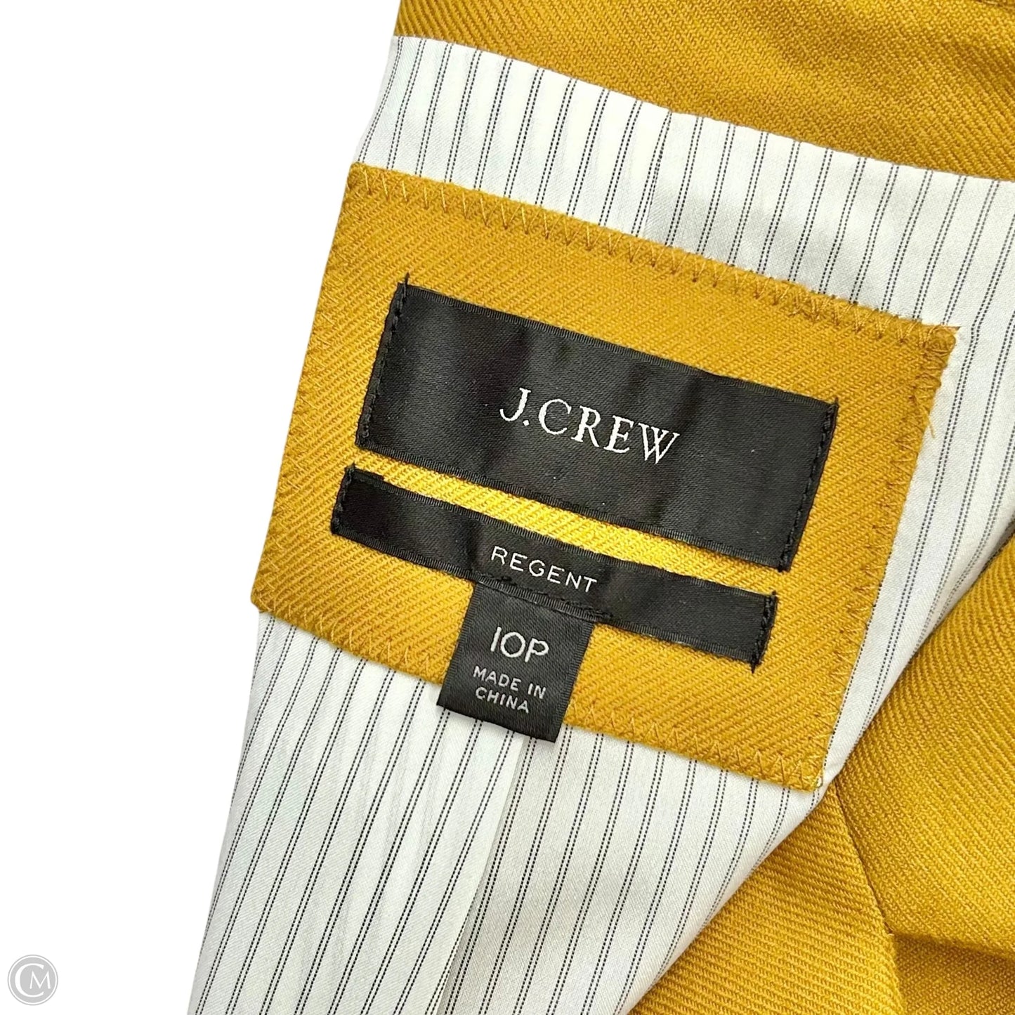 Blazer By J. Crew In Yellow, Size: Mp