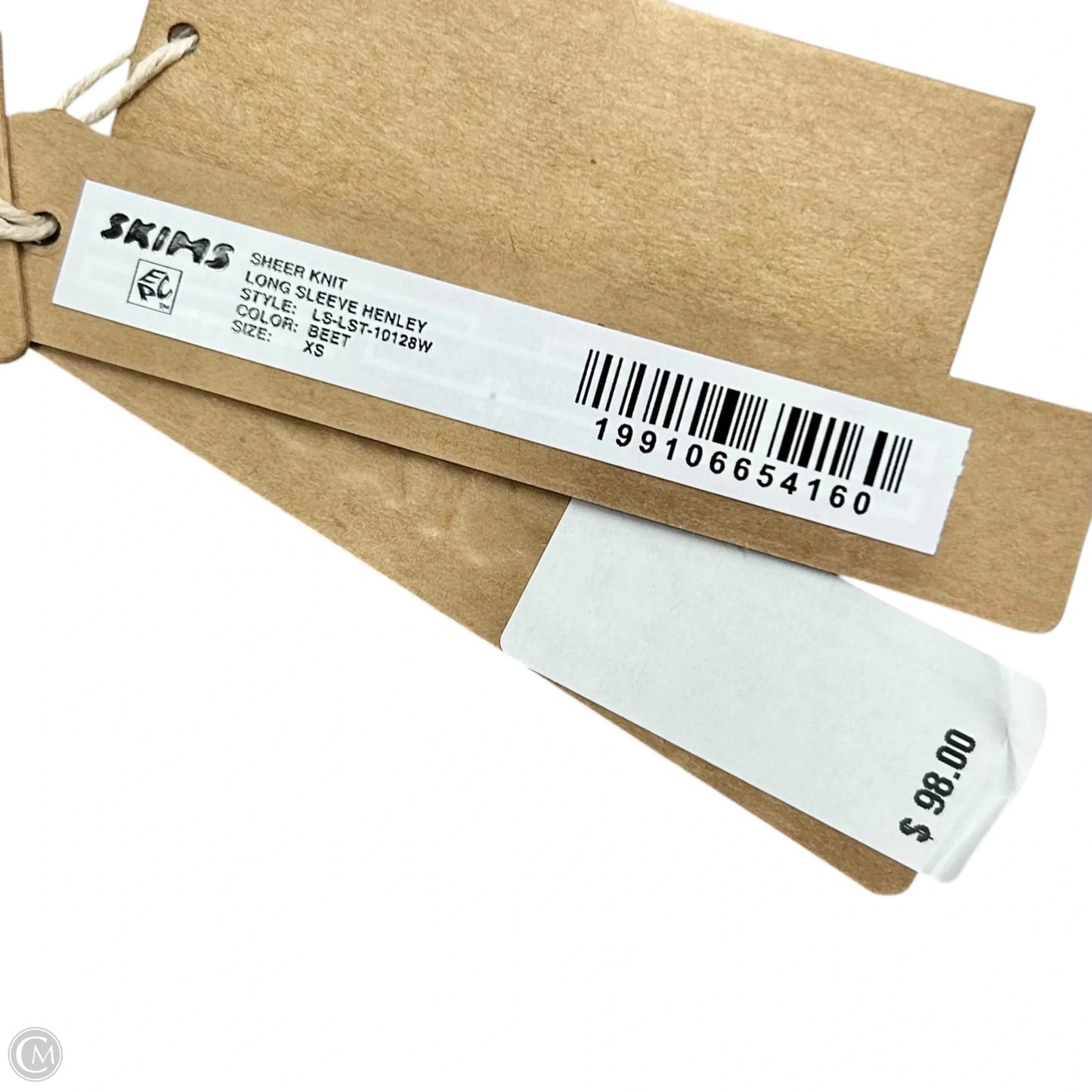 Top Long Sleeve By Skims In Mauve, Size: Xs