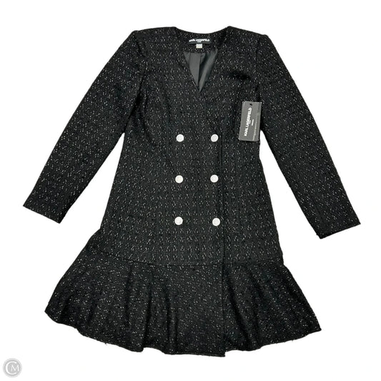 Jacket Designer By Karl Lagerfeld In Black, Size: M