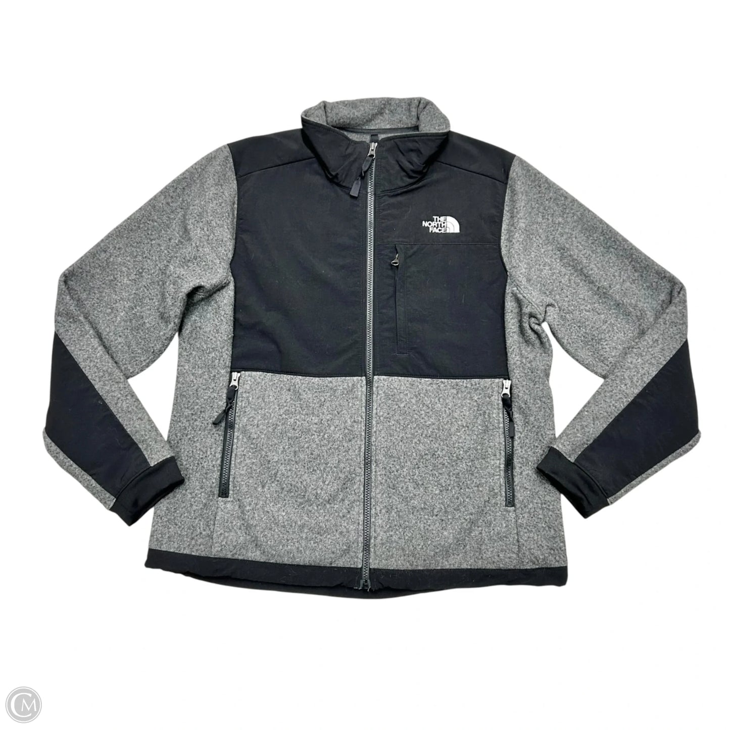 Jacket Fleece By The North Face In Black & Grey, Size: L