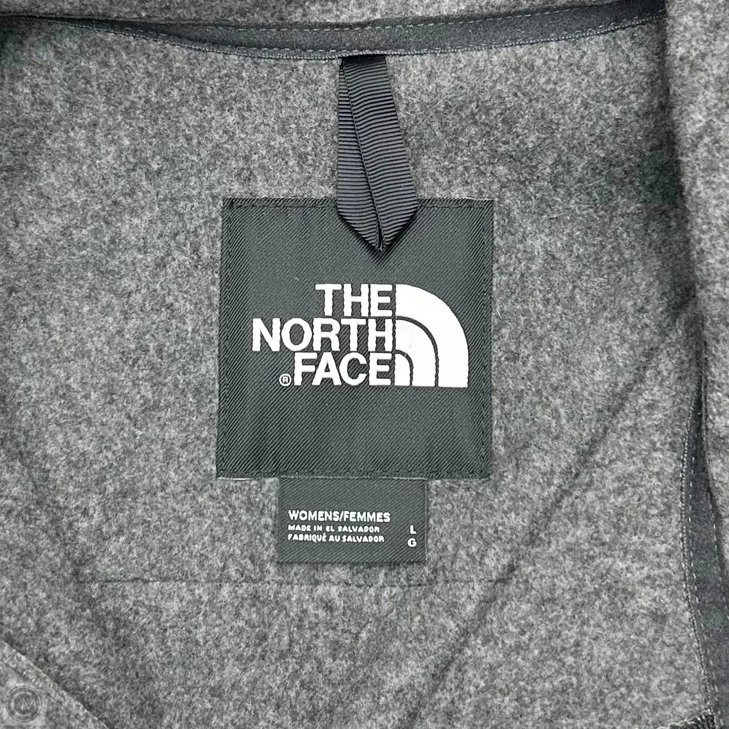 Jacket Fleece By The North Face In Black & Grey, Size: L