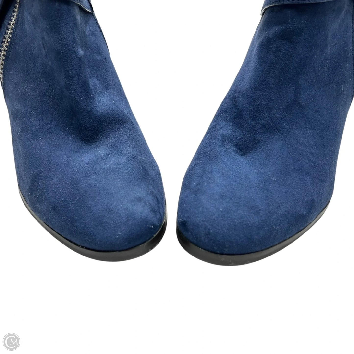 Boots Ankle Heels By Apt 9 In Blue Denim, Size: 9.5
