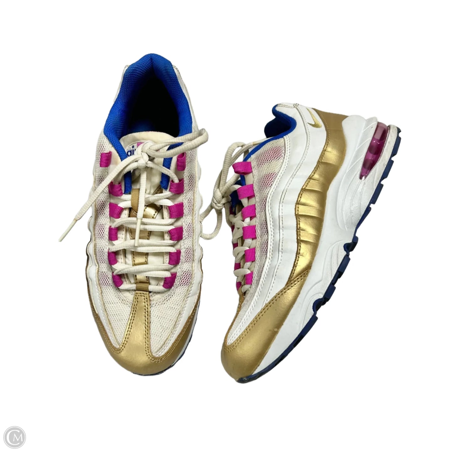 Shoes Sneakers By Nike In Gold & Pink, Size: 7.5