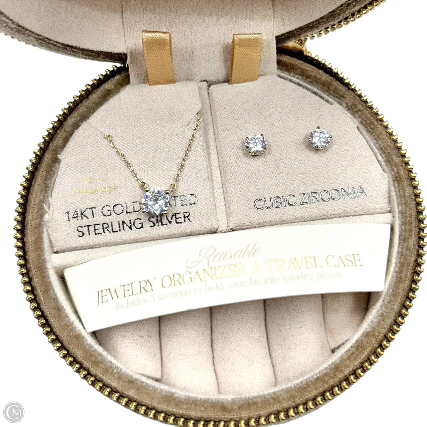 Jewelry Case W/Necklace Set, Size: Small
