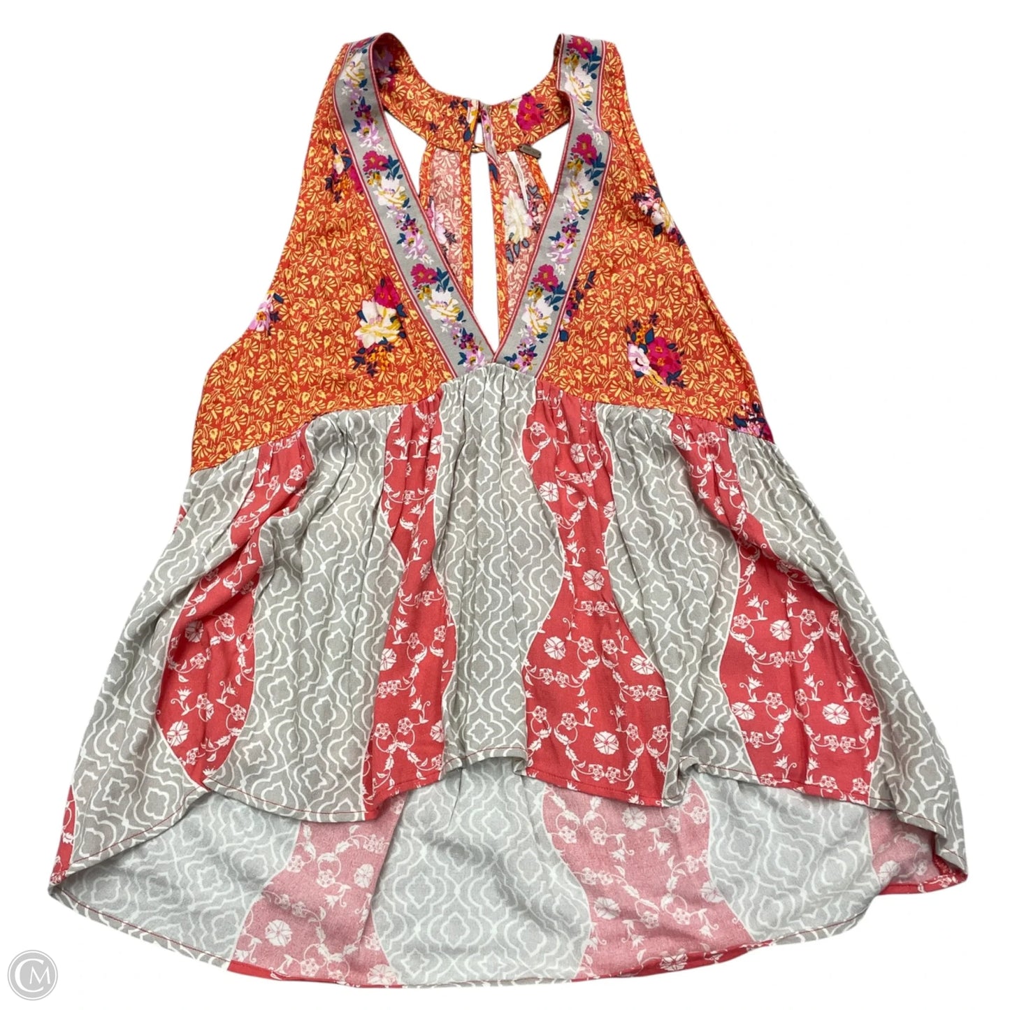 Top Sleeveless By Free People In Floral Print, Size: M