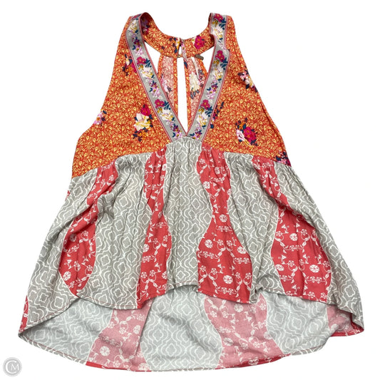 Top Sleeveless By Free People In Floral Print, Size: M