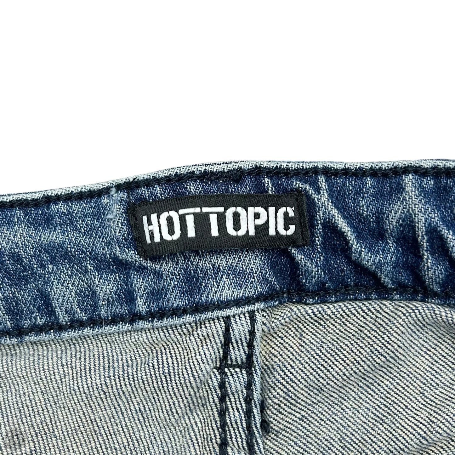 Jeans Wide Leg By Hot Topic In Blue Denim, Size: 12