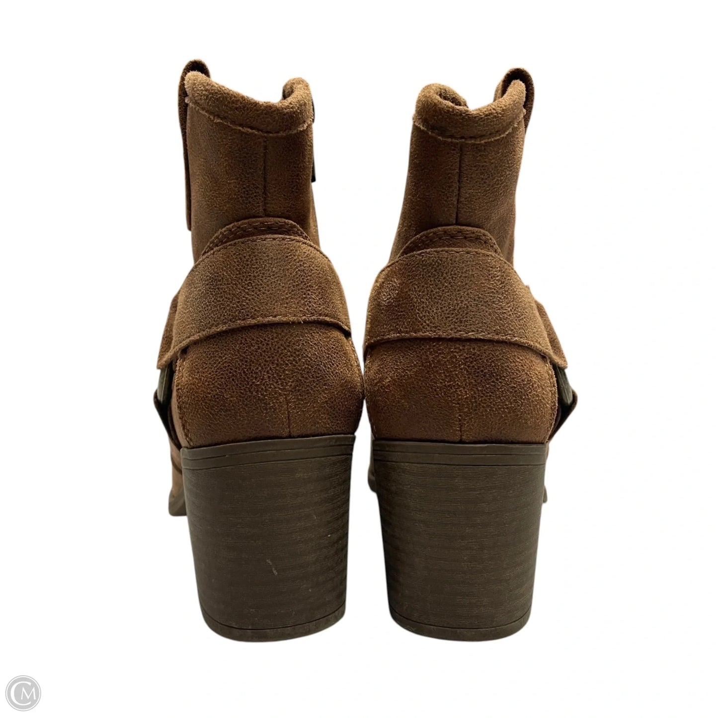 Boots Ankle Heels By Xappeal In Brown, Size: 8