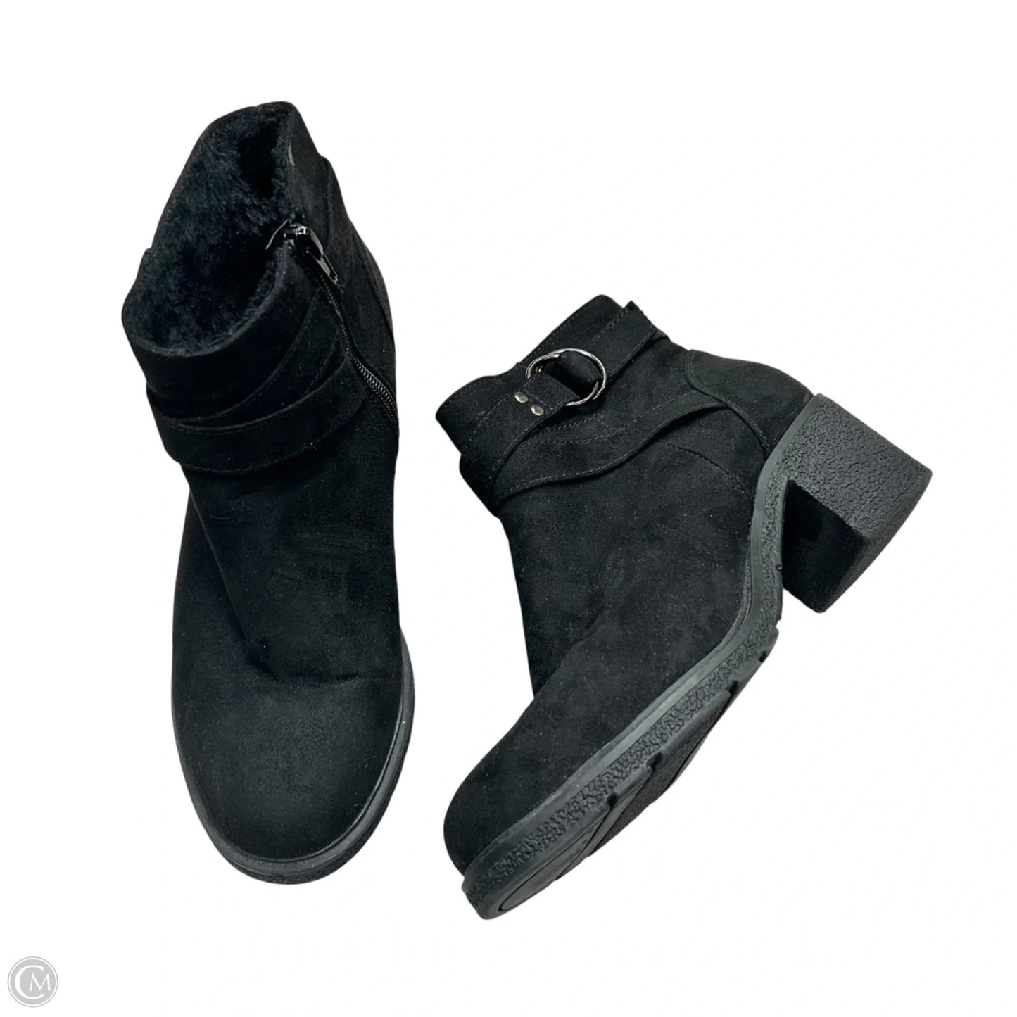 Boots Ankle Heels By Primark In Black, Size: 8w