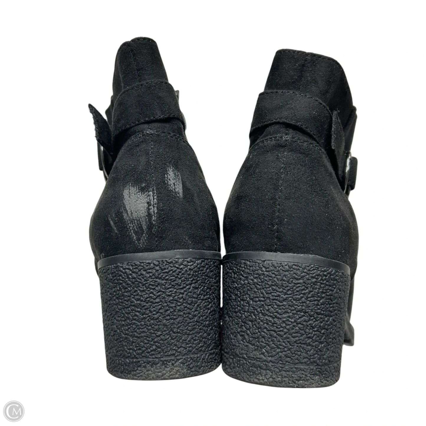 Boots Ankle Heels By Primark In Black, Size: 8w