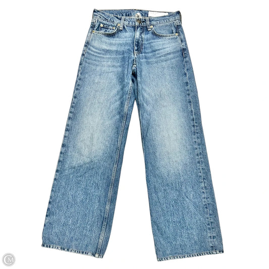 Jeans Straight By Rag And Bone In Blue Denim, Size: 0