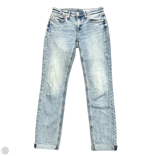 Jeans Boyfriend By Rag And Bone In Blue Denim, Size: 0