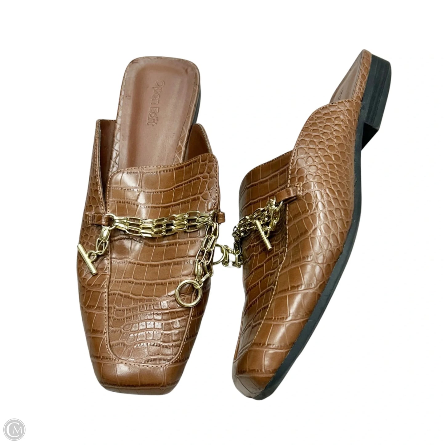 Shoes Flats By Open Edit In Brown, Size: 7