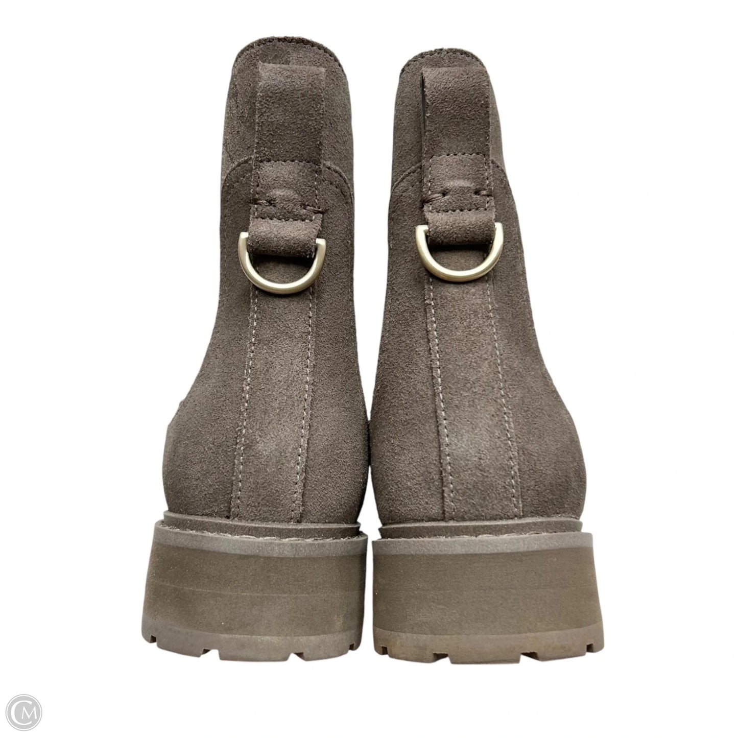 Boots Ankle Heels By Cole-haan In Black & Brown, Size: 6